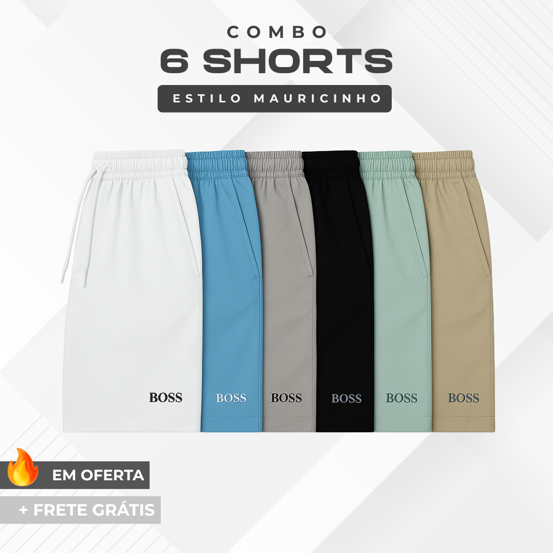 Kit 6 Shorts Hugo Boss