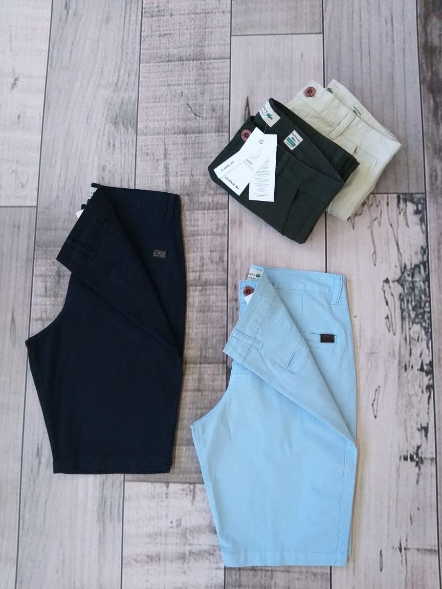 Kit 3 Bermudas Sarja Lacoste