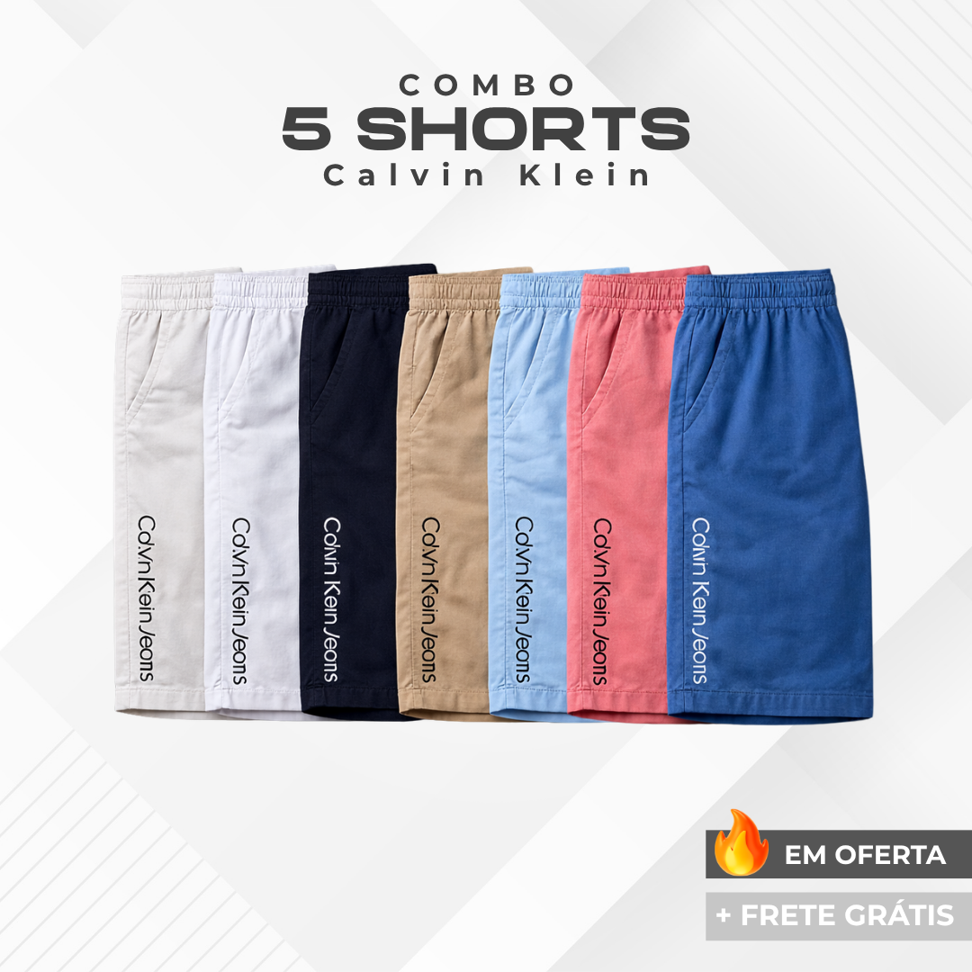 Kit 5 Shorts Calvin Klein